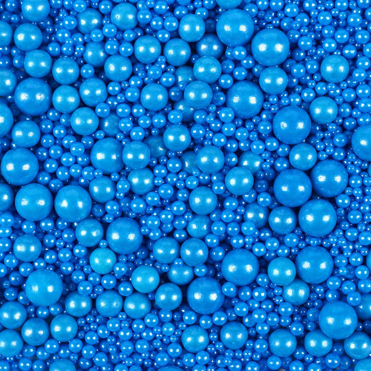 Edible Pearls for Cake Decorating, Blue Pearl Sprinkles, Blue Sprinkles for Cookies, Macaron, Cake
