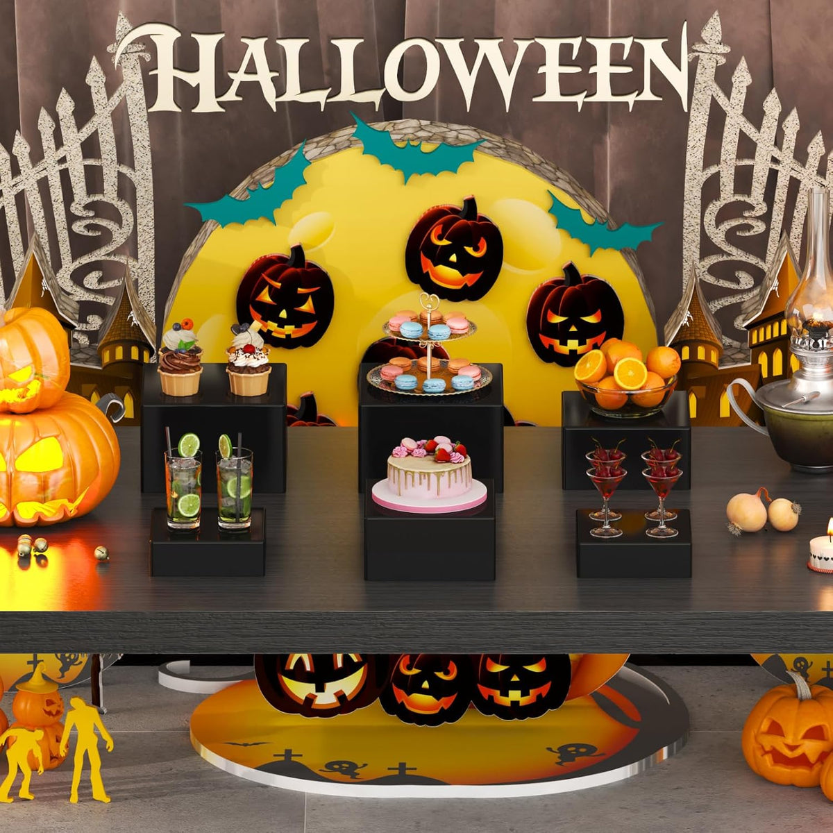 Lifewit Buffet Risers and Stands Up to 7.8", Food Risers for Buffet Table, Catering Dessert Cake