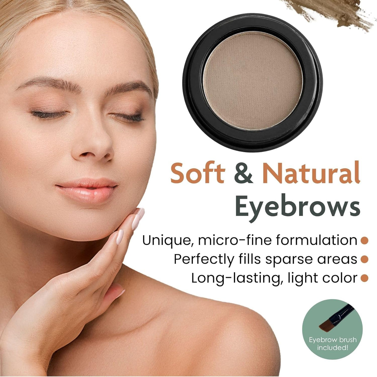 Marie-José Eyebrow Powder - Eyebrow Filler Powder - Effortless All-Day Brow Beauty - Compact Size