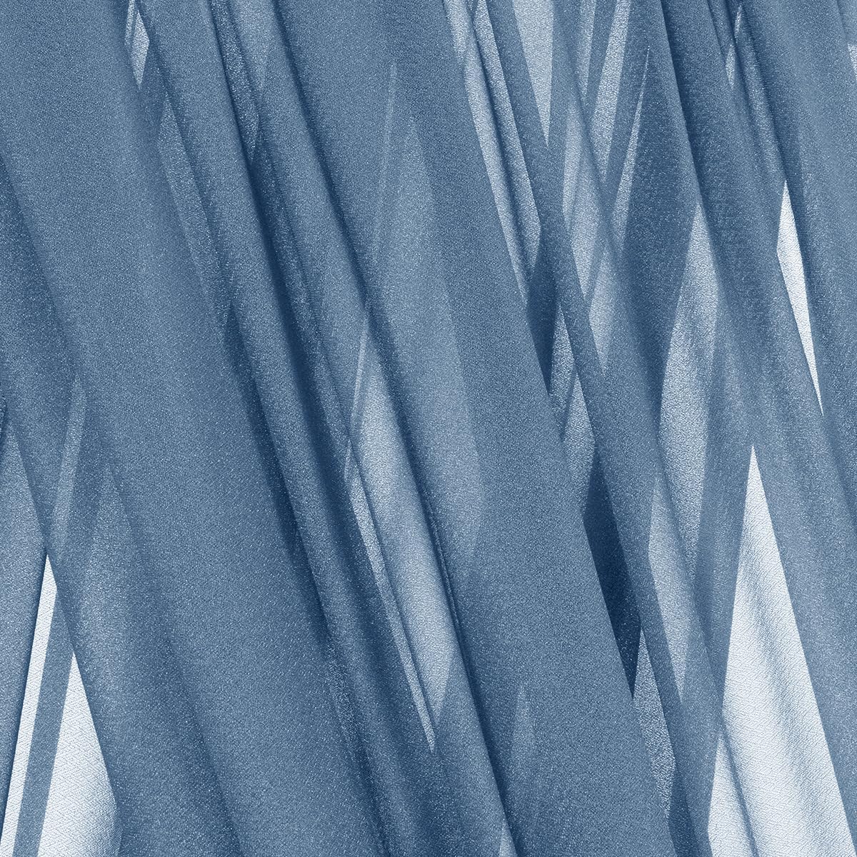 Dusty Blue Fall Elegant Arch Draping Fabric Outdoor 1 Panel 29" × 20Ft Sheer Chiffon Curtain Drapes