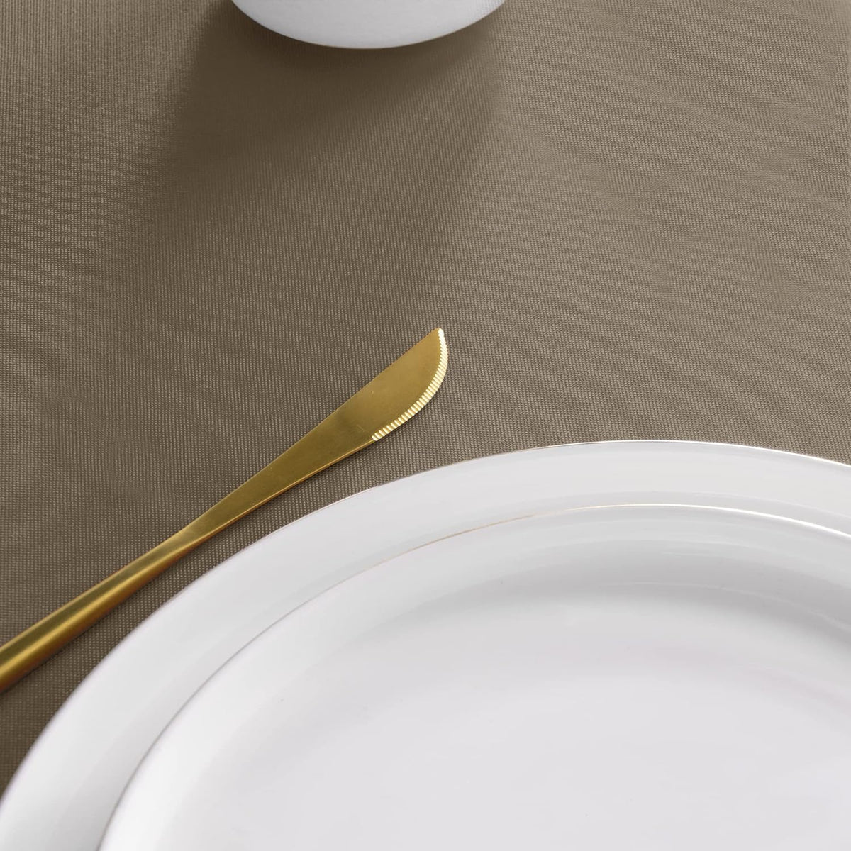 sancua Round Tablecloth - 48 Inch - Water Resistant Spill Proof Washable Polyester Table Cloth