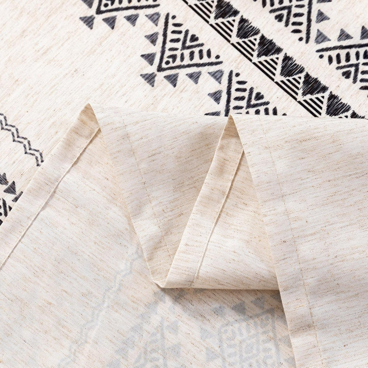 MYSKY HOME 60x102 Boho Rectangle Tablecloth Linen Farmhouse Tablecloth Waterproof Decorative Fabric