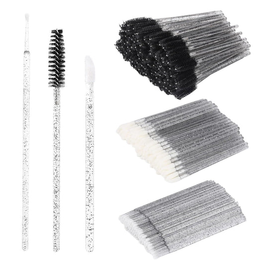 300 Pcs Spoolies Mascara Wands Lip Brushes Micro Swabs Applicator, Disposable Eyelash Brushes