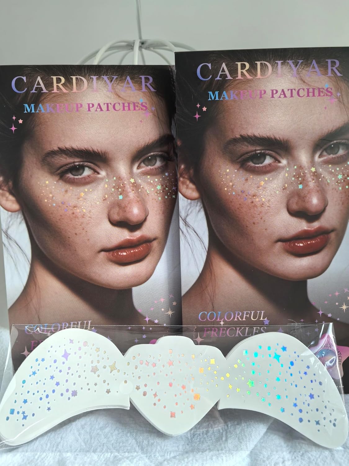 Glitter Freckles, 24PCS Glitter Freckles Face Tattoo, Sparkle Freckles for Women, Waterproof Gold