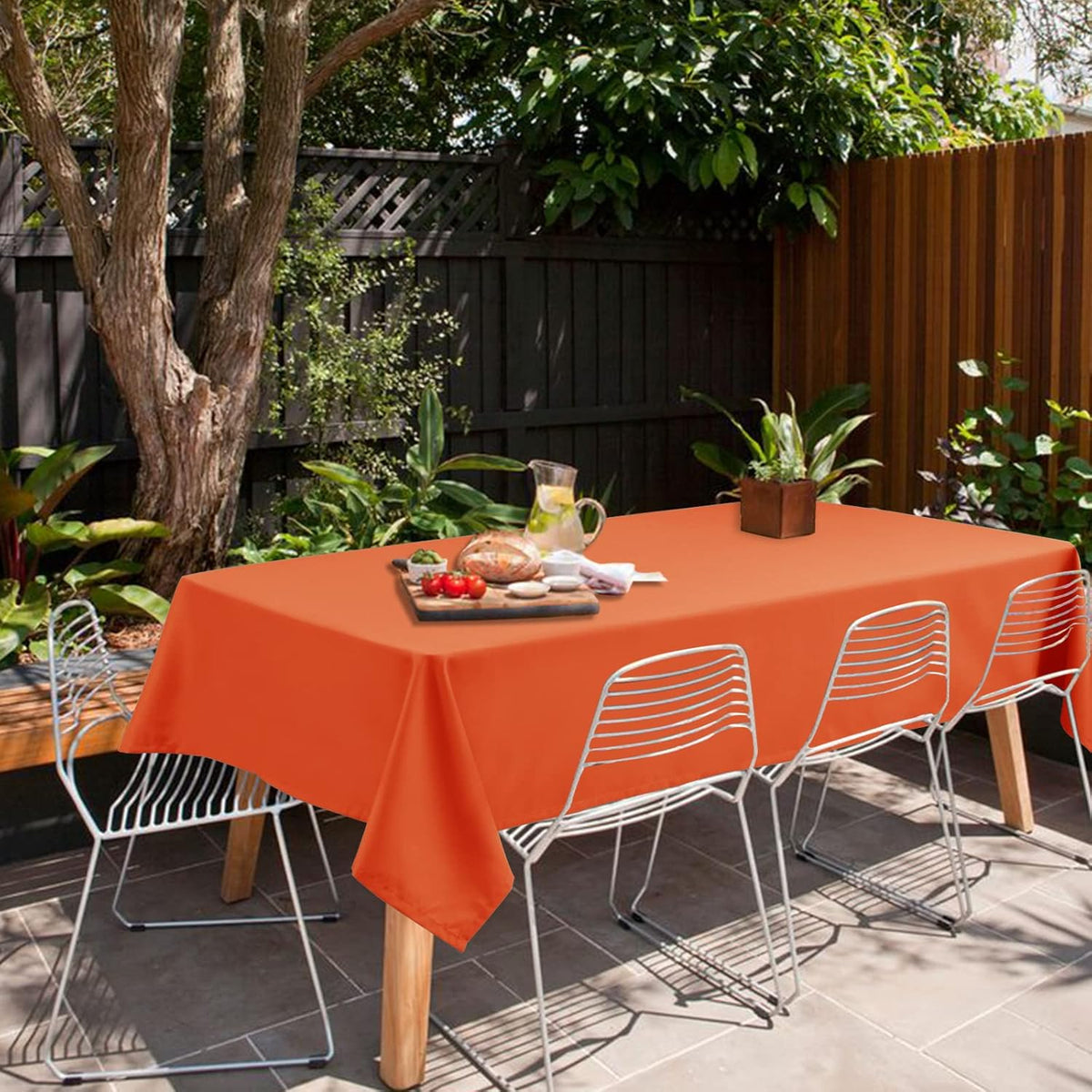 Hiasan Small Tablecloth for Square Tables - Waterproof and Spillproof Washable Fabric Table Cloth