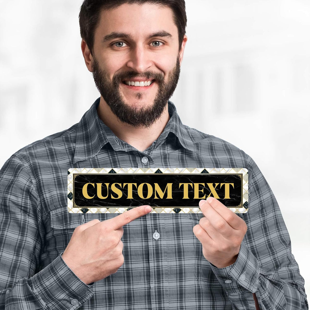 Custom Sign, Custom Street Sign, 11 Font Colors, 13 Font Styles, 4 Hole Options, 22 Sizes, 3x12