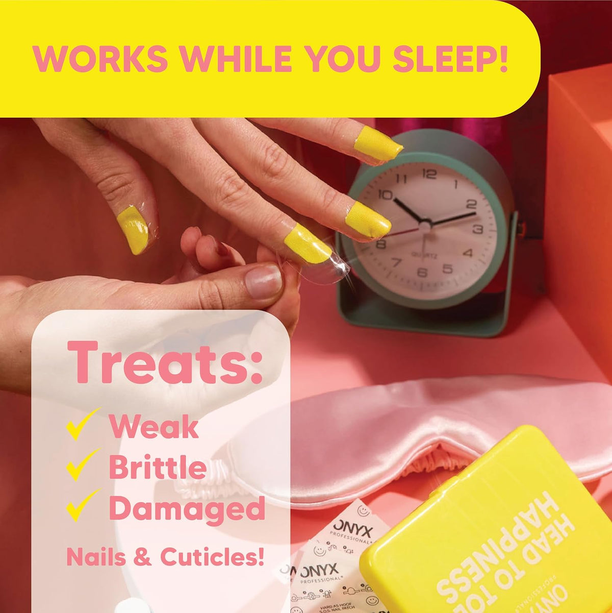 Onyx Professional Hard as Hoof S.O.S Nail Patches - Nail and Cuticle Strengthening Treatment Repair