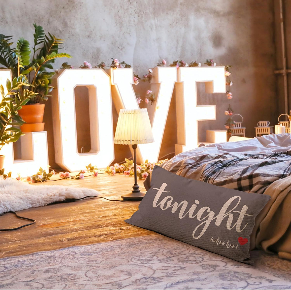 Mancheng-zi Bridal Gift,12x20 Pillow Cover,Bridal Shower Gifts,Funny Couples Reversible Linen