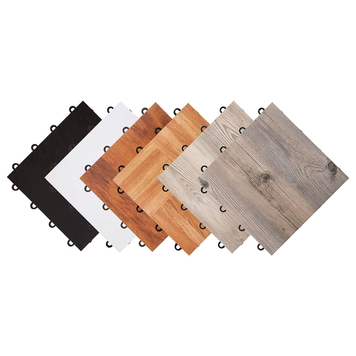 IncStores 3/8" Thick Snap Together Dance Flooring | 12"x12" Printed Vinyl Dance Floor for Practice