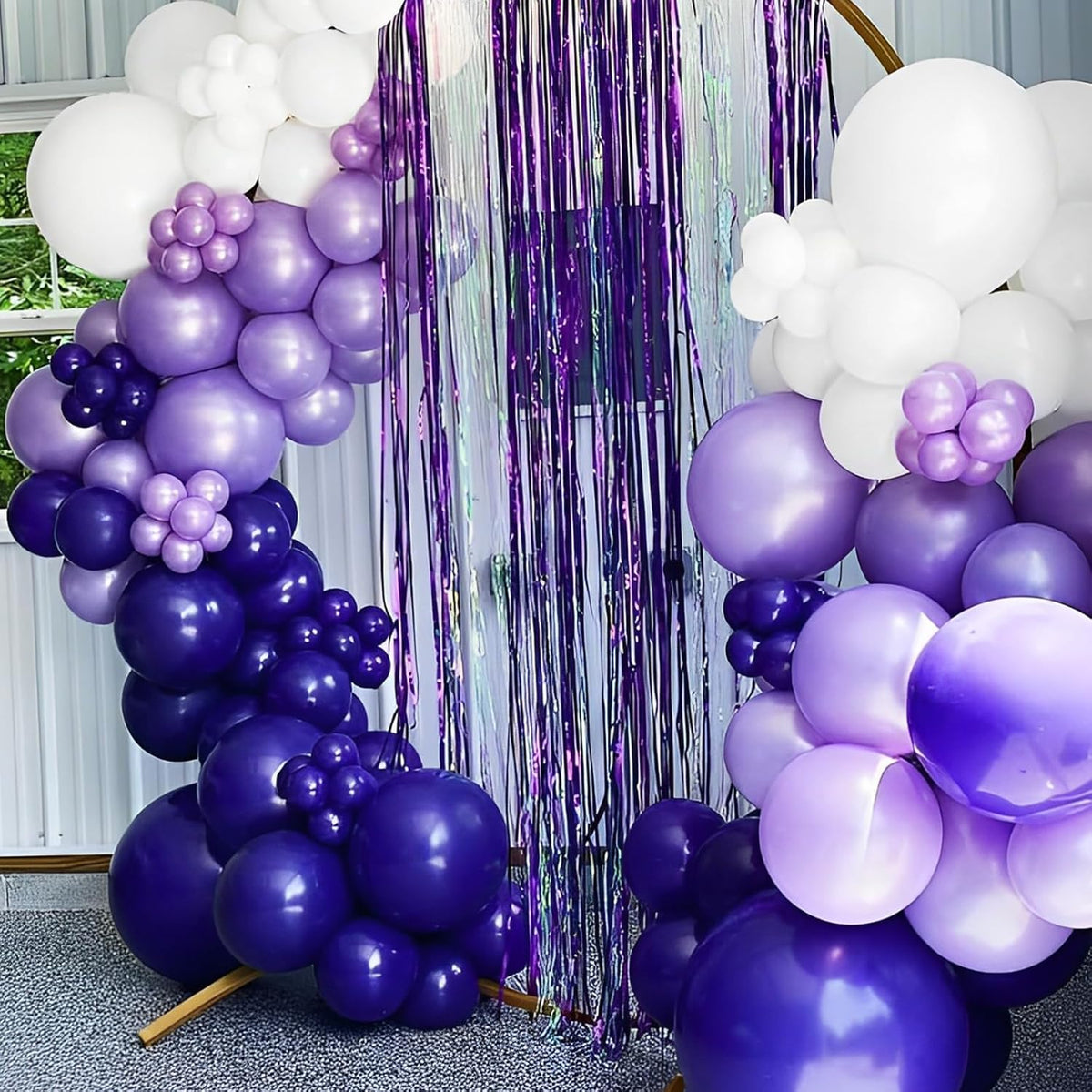 90pack Purple Balloons Different Size 18/12/10/5 Inch Purple Balloon Garland Arch Kit for