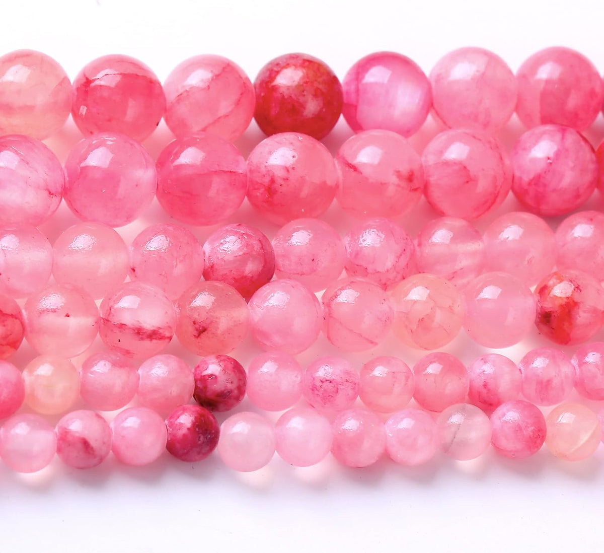 Blood Red Persian Jade Stone Beads Gemstone Round Crystal Energy Jade Beads Stone Beads for Jewelry
