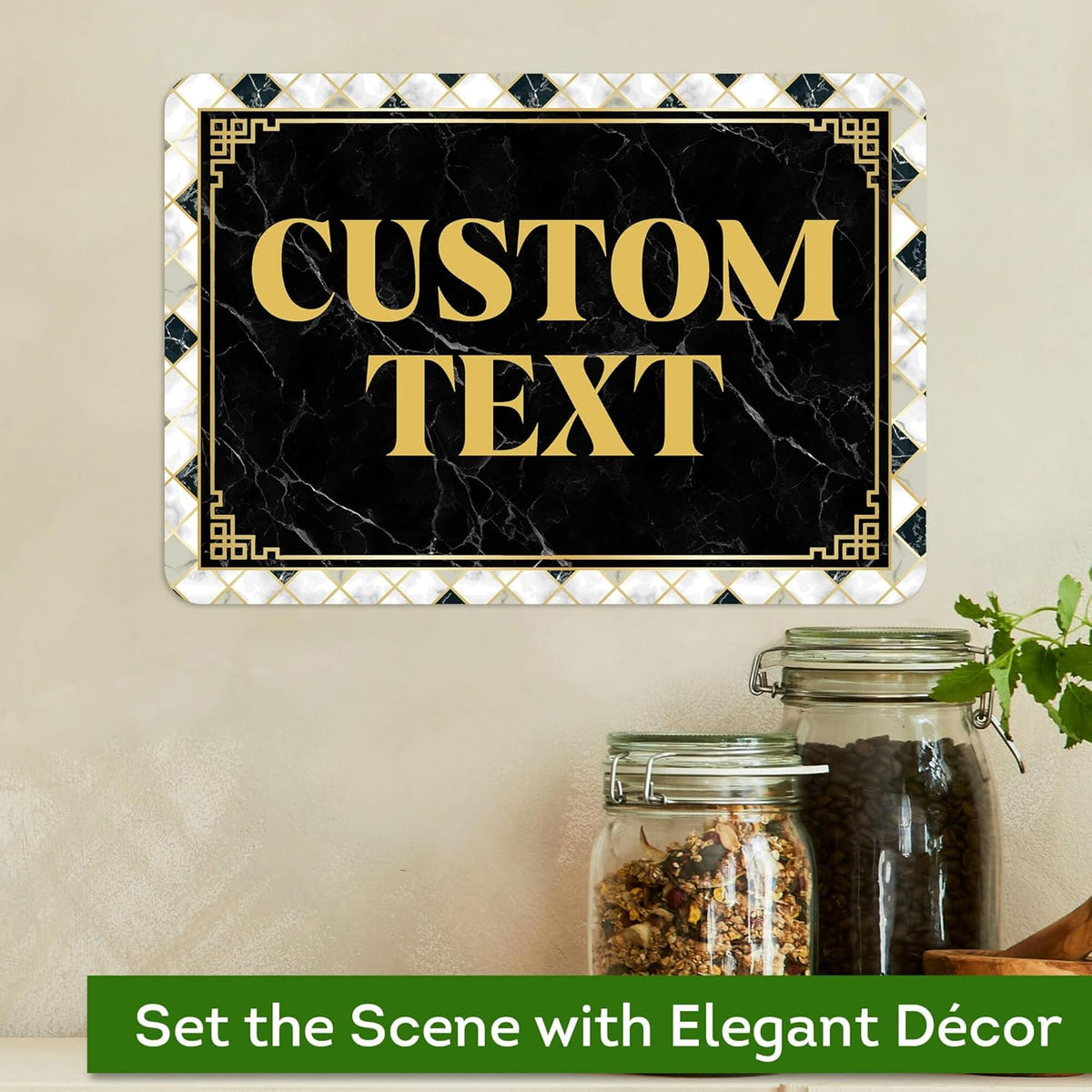 Custom Sign, Custom Street Sign, 11 Font Colors, 13 Font Styles, 4 Hole Options, 22 Sizes, 7x10