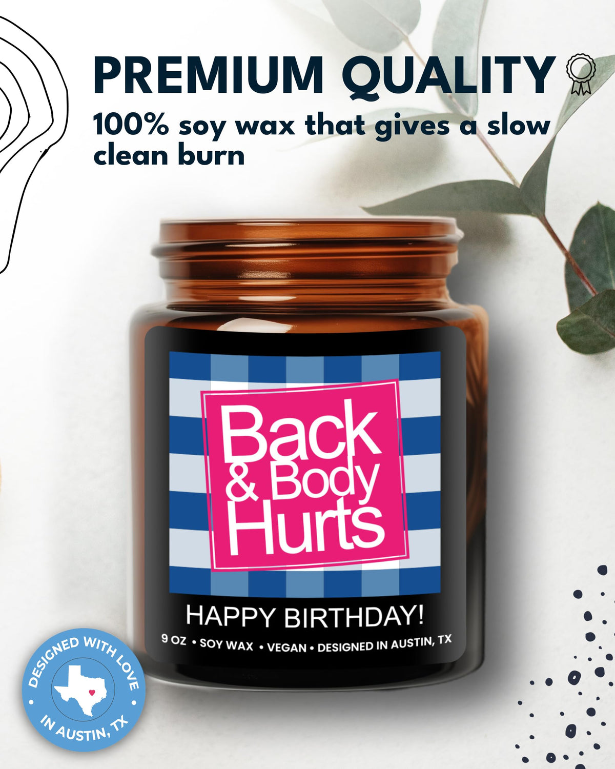 Funny Happy Birthday Candle, Unique Happy Birthday Gifts for Women and Men, Fun Gift Ideas for