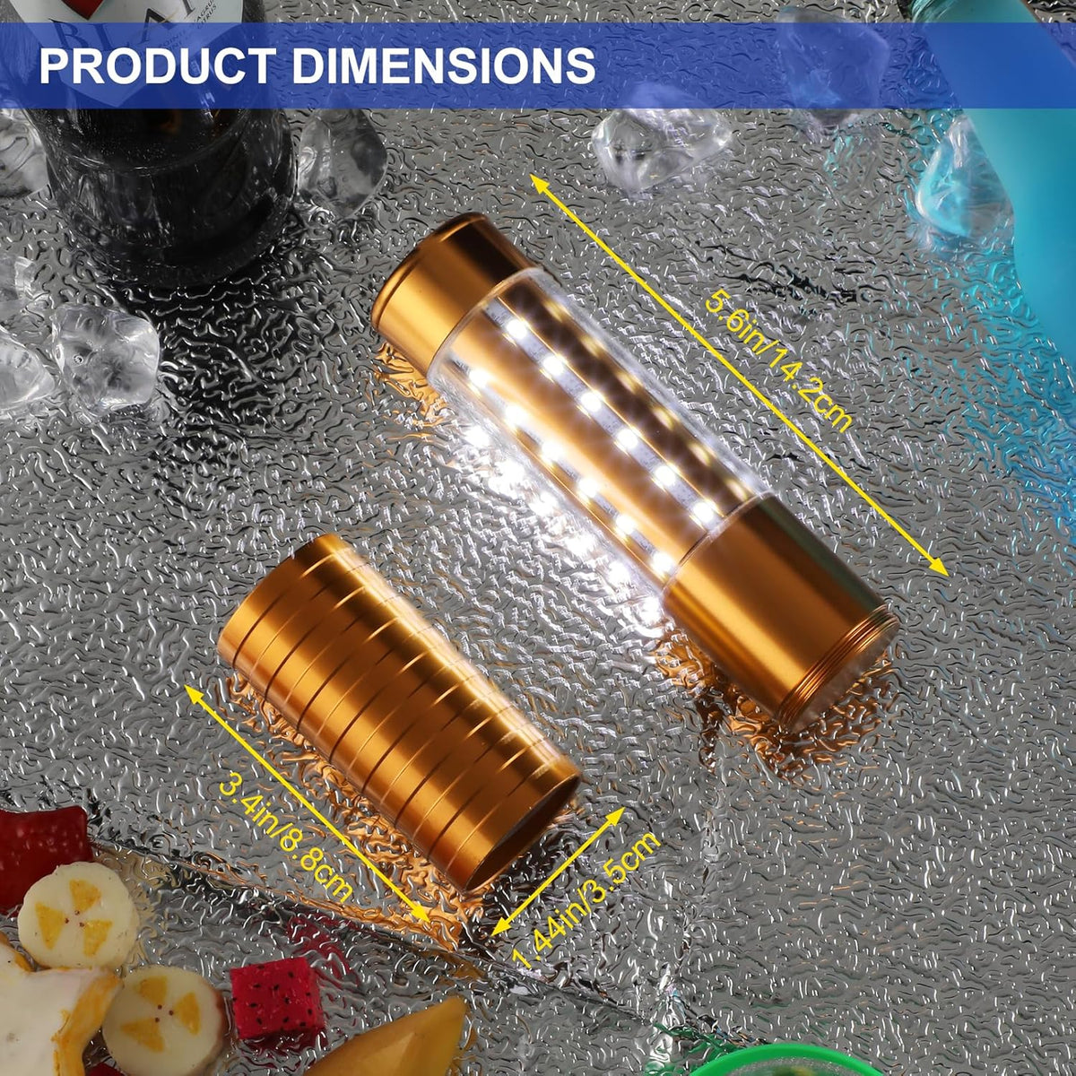 WILON Bottle Service Lights Rechargeable Bottle Service Sparklers Reusable Handheld Girl Lights LED