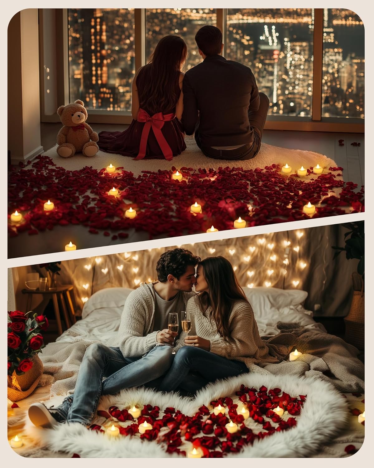 Amagic 12 Pack Remote Candles, Tea Lights with Timer, 400+Hours Flickering Flameless Battery