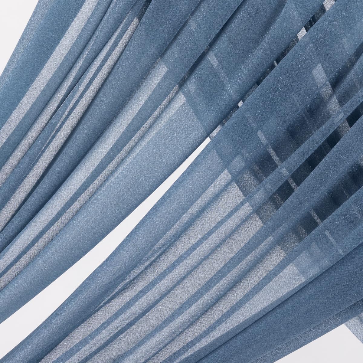 MLMW Wedding Arch Draping Fabric 1 Panel 29" x 20Ft Dusty Blue Sheer Wedding Arch Backdrop Drapes