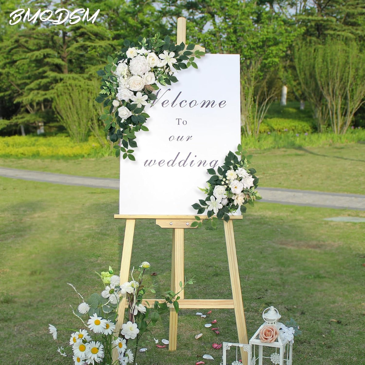 Pack of 2 Faux Flowers,Wedding Arch Flowers,Wisteria Hanging Flowers,Flower Garland Be Suited to