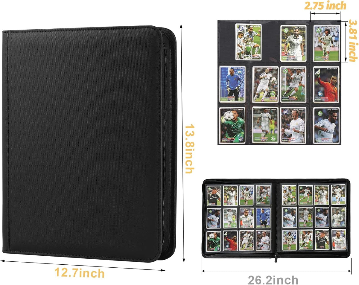 Trading Card Binder 12 Pocket, 720 Pockets Card Binders, Card Collection Binder, Card Album Folder