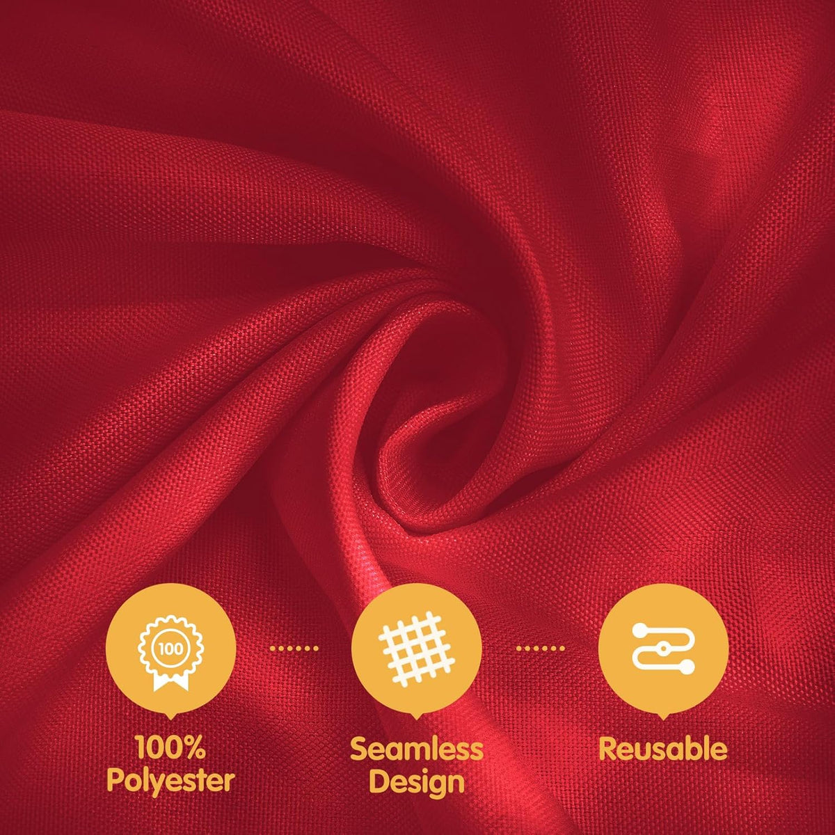 BRILLMAX 8 Pack Burgundy Tablecloths for 8 Foot Rectangle Tables 60 x 126 Inch - 8ft Rectangular