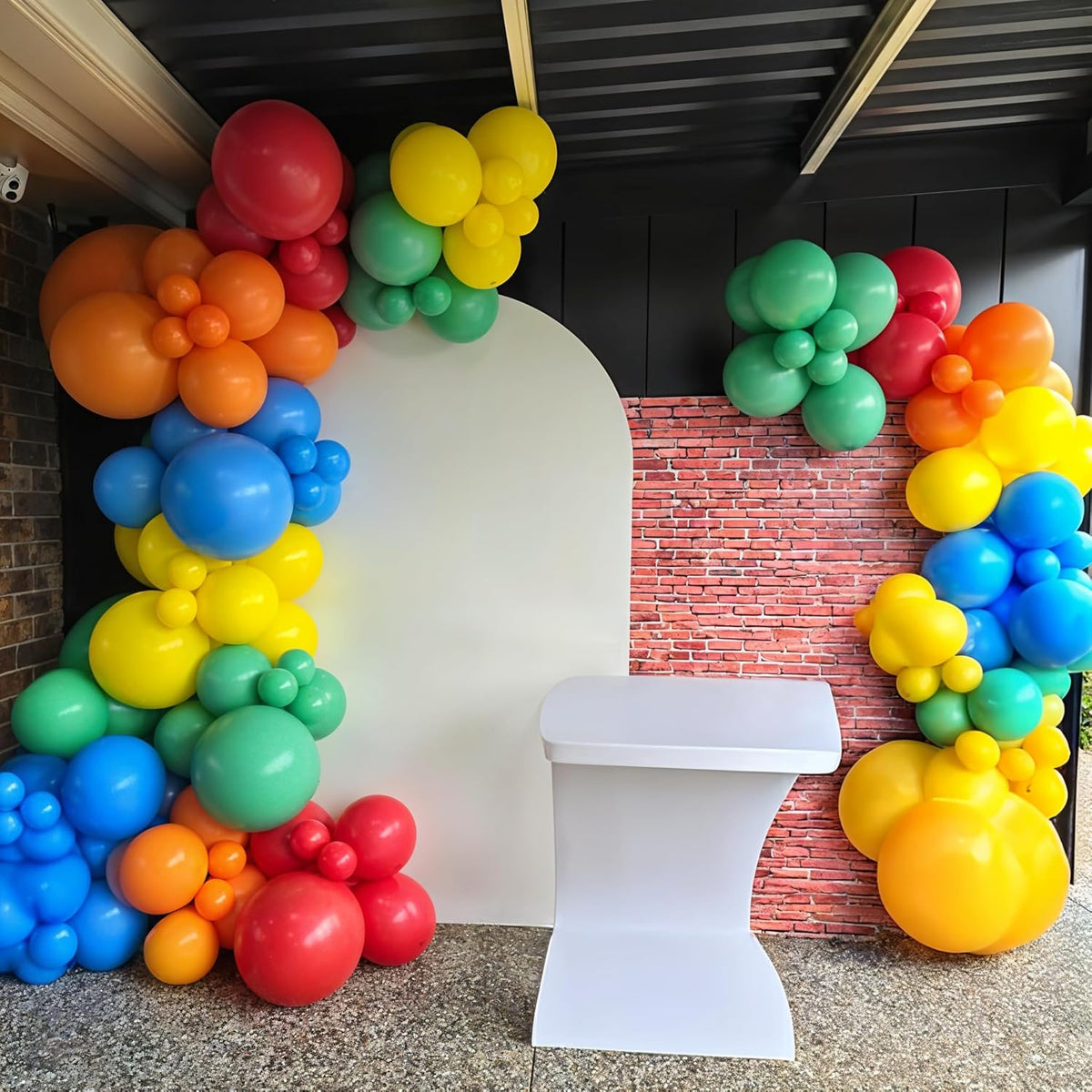 Red Yellow Blue Green Balloons, 60PCS Red Orange Blue Balloons, Rainbow Cartoon Theme Primary Color