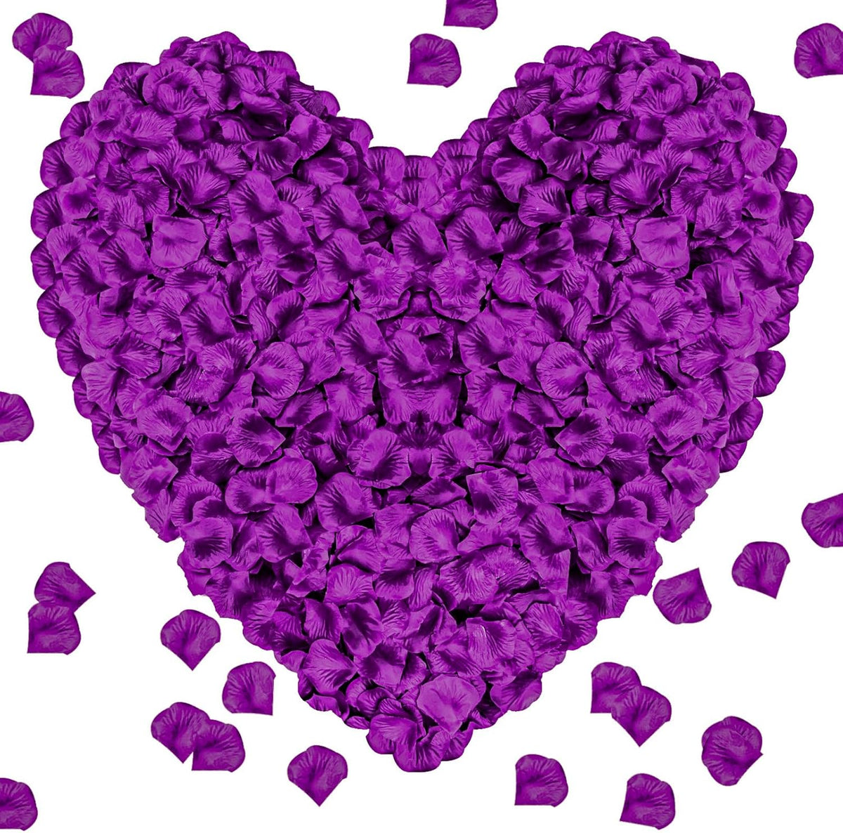1000Pieces Rose Petals, Artificial Flower Petals Fake Rose Petals Silk Red Rose Petals for Romantic