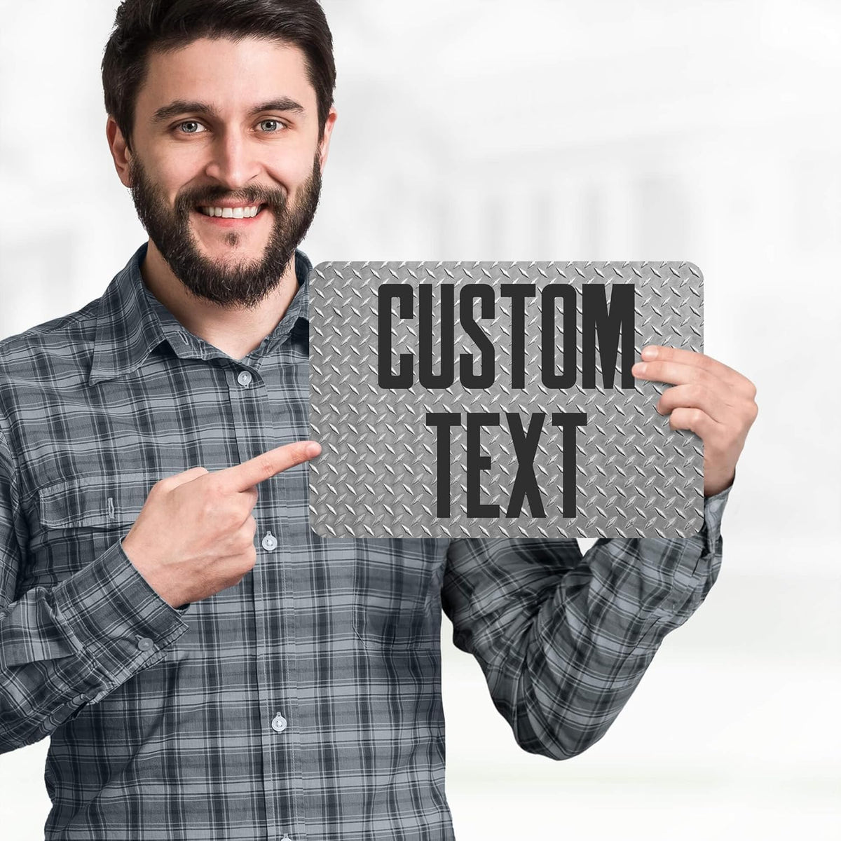Custom Sign, Custom Street Sign, 11 Font Colors, 13 Font Styles, 4 Hole Options, 22 Sizes, 7x10
