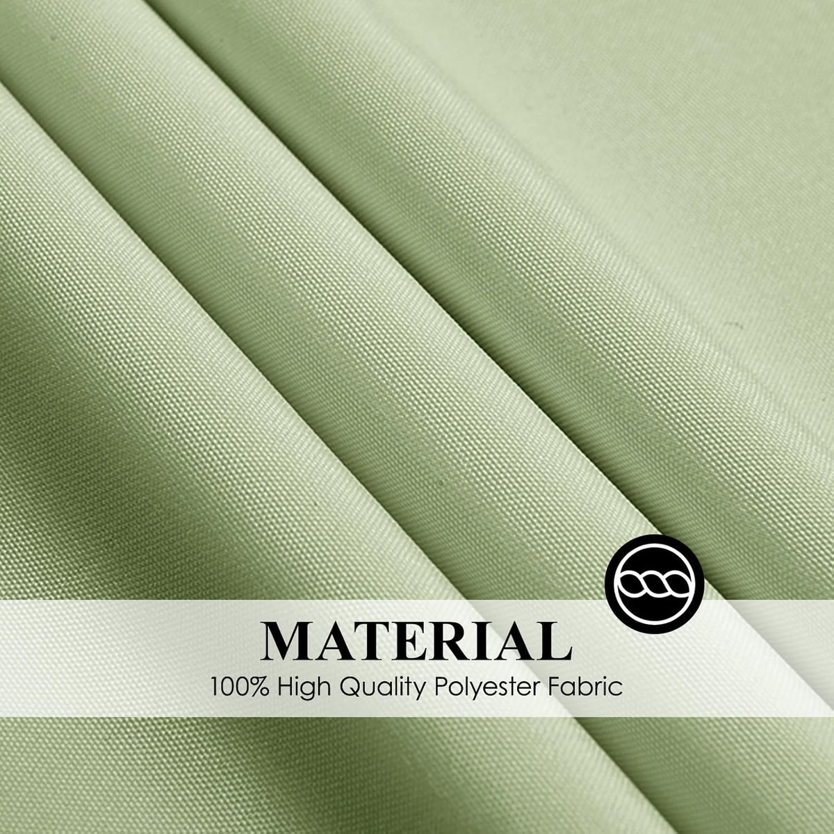 Round Tablecloth 132 Inch 2 Pack Sage Green Tablecloths Washable Decorative Linen Polyester Table