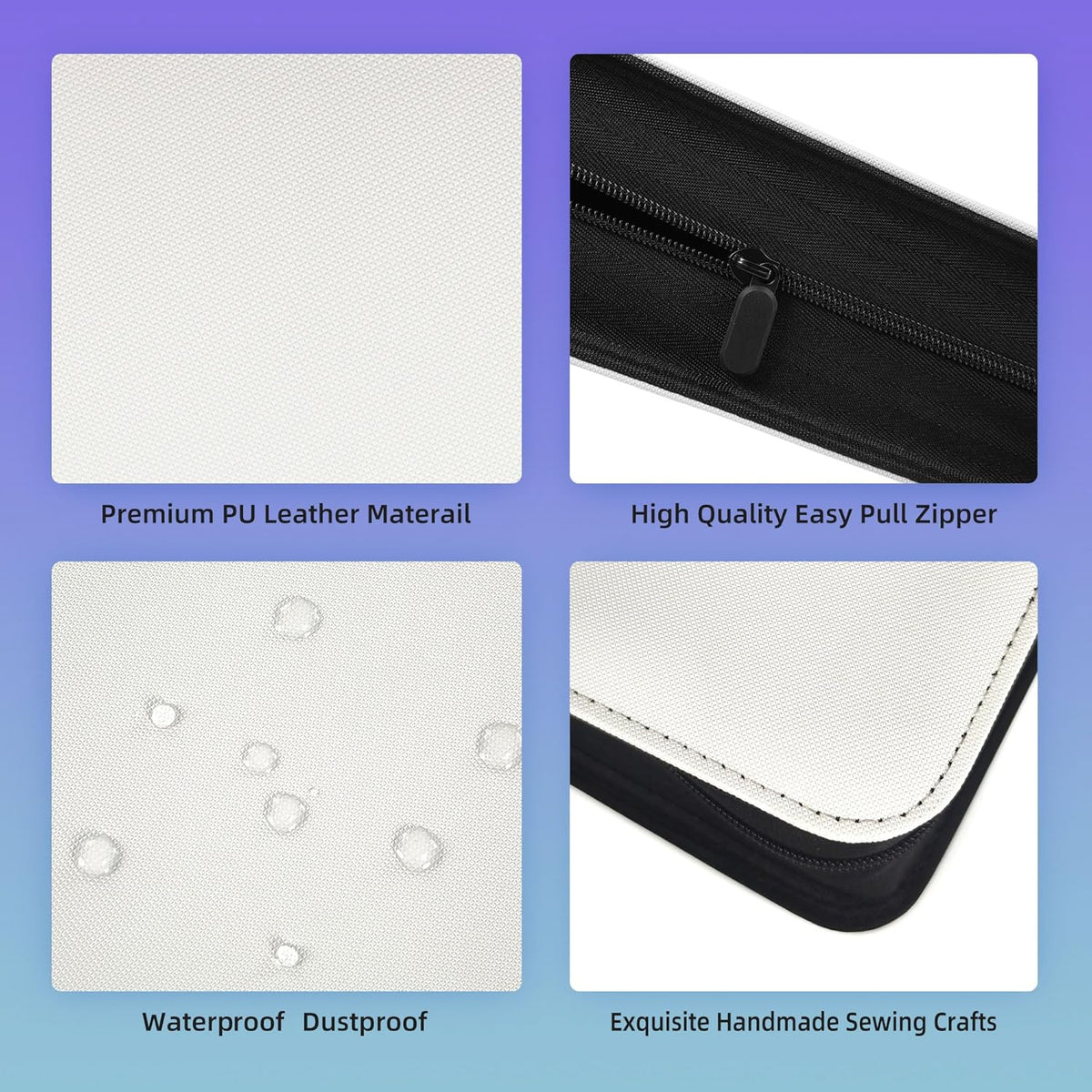 4 Pockets Premium Card Binder 160 Cards Trading Card Binders No Ring Card Storage Display Album(4