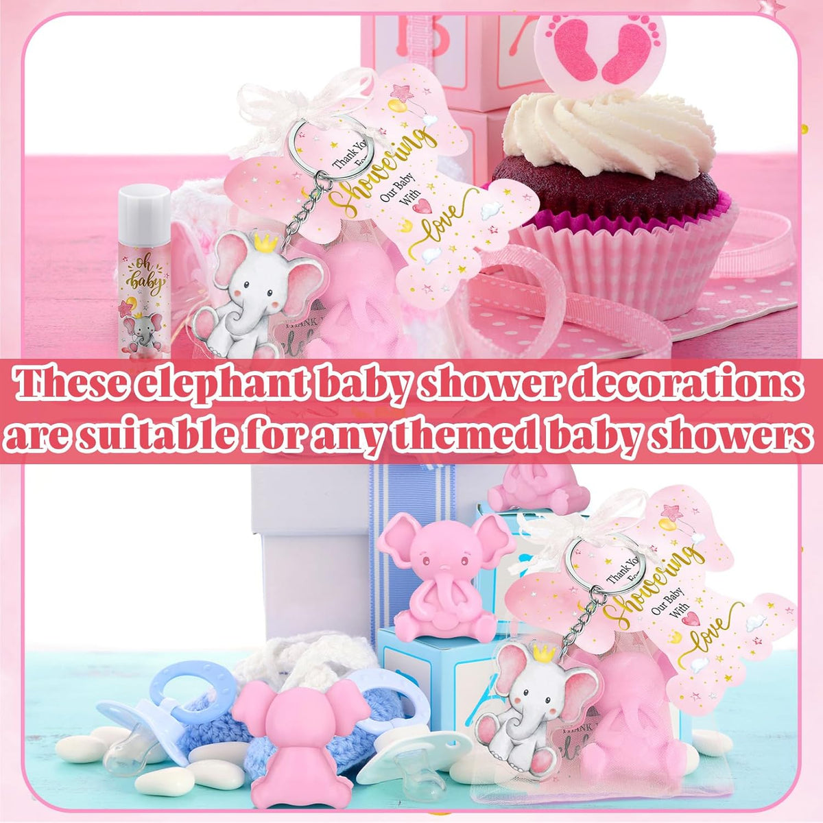 288 Baby Shower Favors Baby Shower Gifts Bulk Lip Balms Soaps Keychains Organza Bags Guest