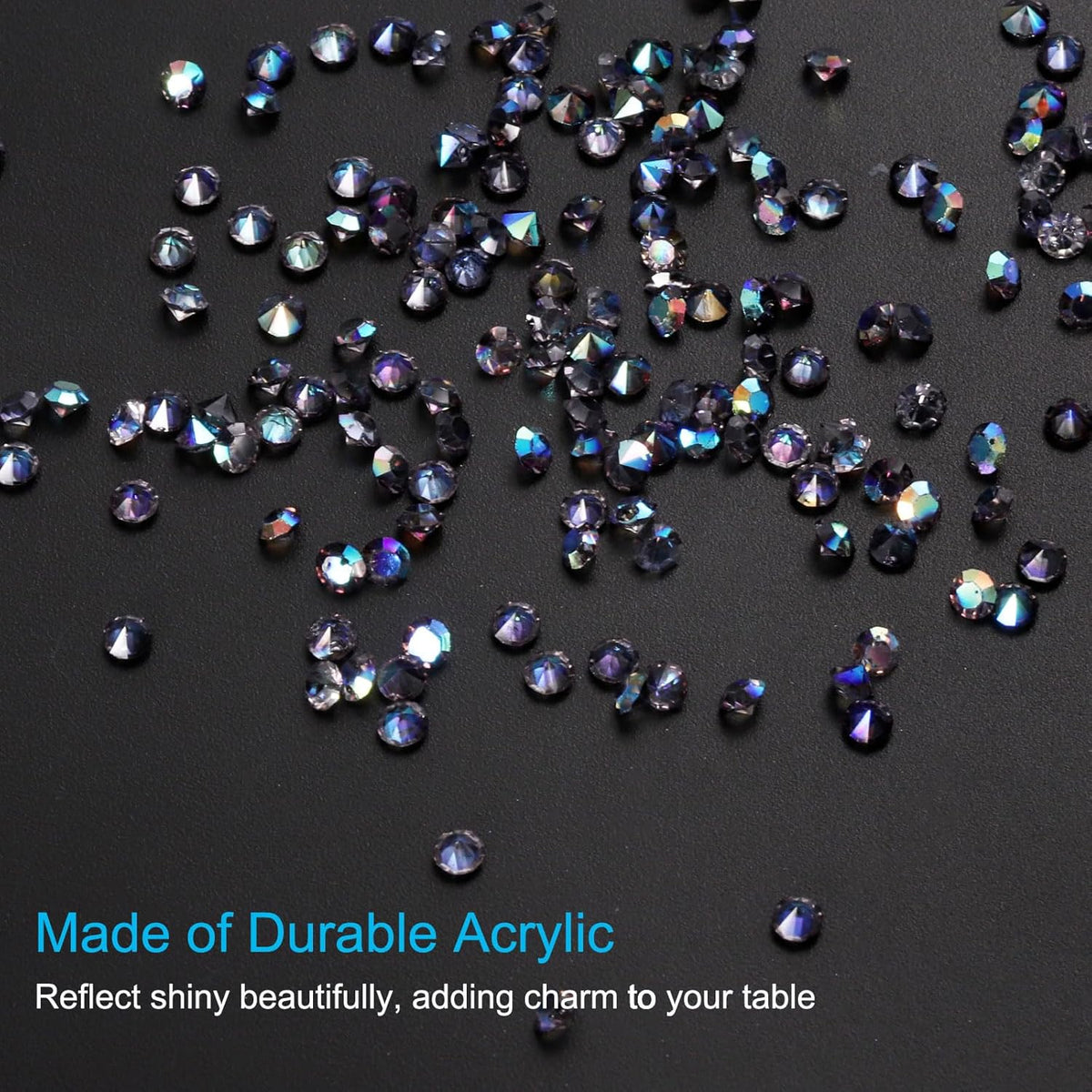 PATIKIL 14000Pcs Wedding Table Scatter Confetti Crystals 3mm Acrylic Diamonds Vase Fillers Gems for