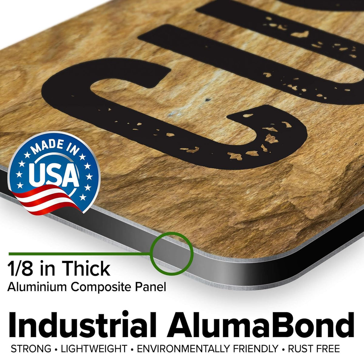 Custom Sign, Custom Street Sign, 11 Font Colors, 13 Font Styles, 4 Hole Options, 22 Sizes, 8x32