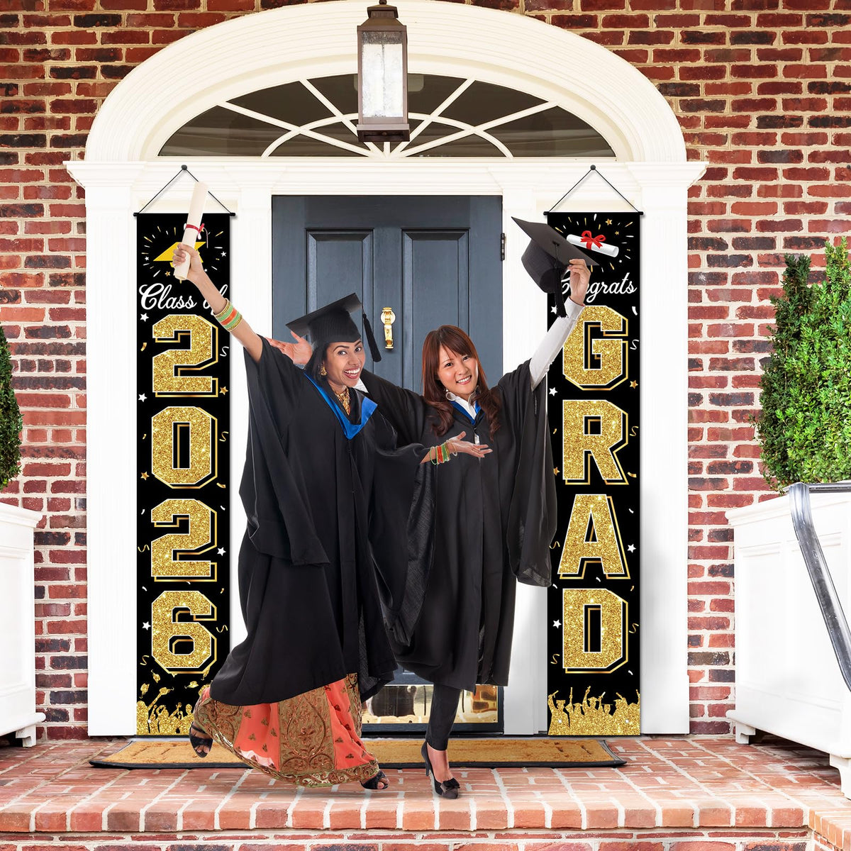 2026 Graduation Decorations, Graduation Banner Class of 2026, Hanging Congratulations/Congrats Grad
