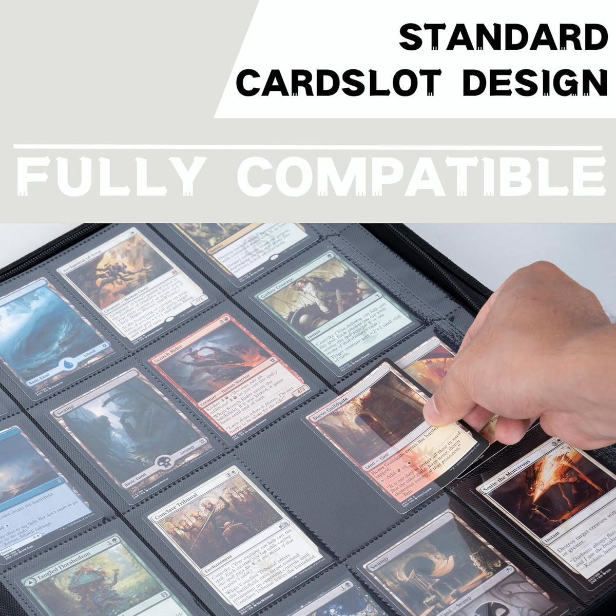 1600+ Pockets Trading Card Binder, 16-Pocket Card Ablum Compatible with MTG,Sports Cards & Other