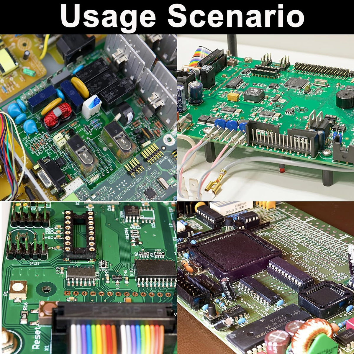 82 Piece Double Sided PCB Board Kit with 5 Sizes,40Pin 2.54mm Male & Female Header Connectors