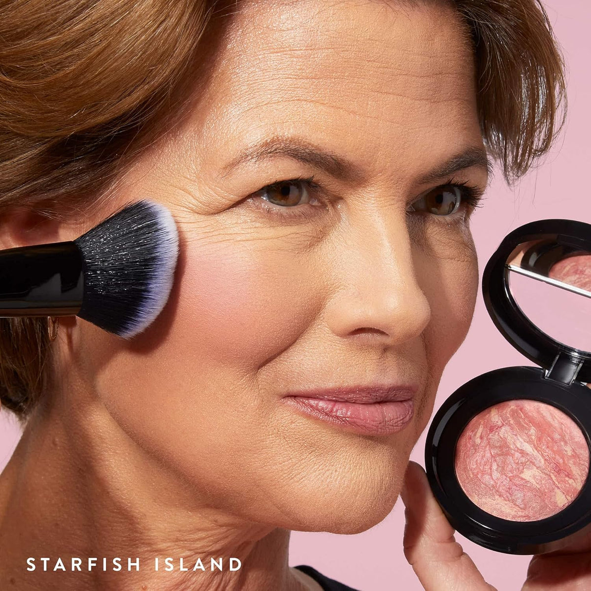 LAURA GELLER NEW YORK Baked Blush-n-Brighten Marbleized Blush for Cheeks - Starfish Island