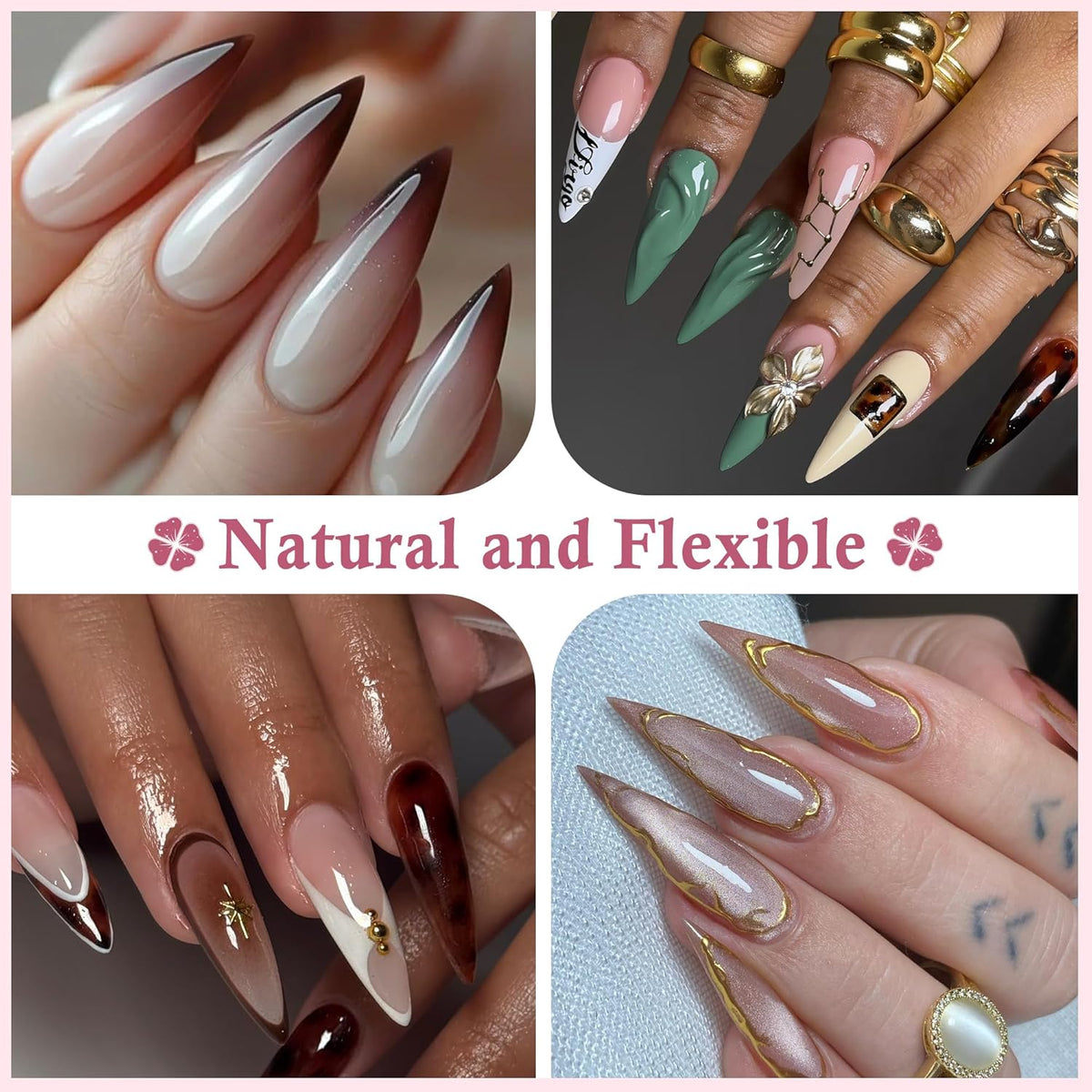 Long Stiletto Nail Tips: 240pcs Long Almond Matted Stiletto Gel Nail Tips No C Curve False Acrylic