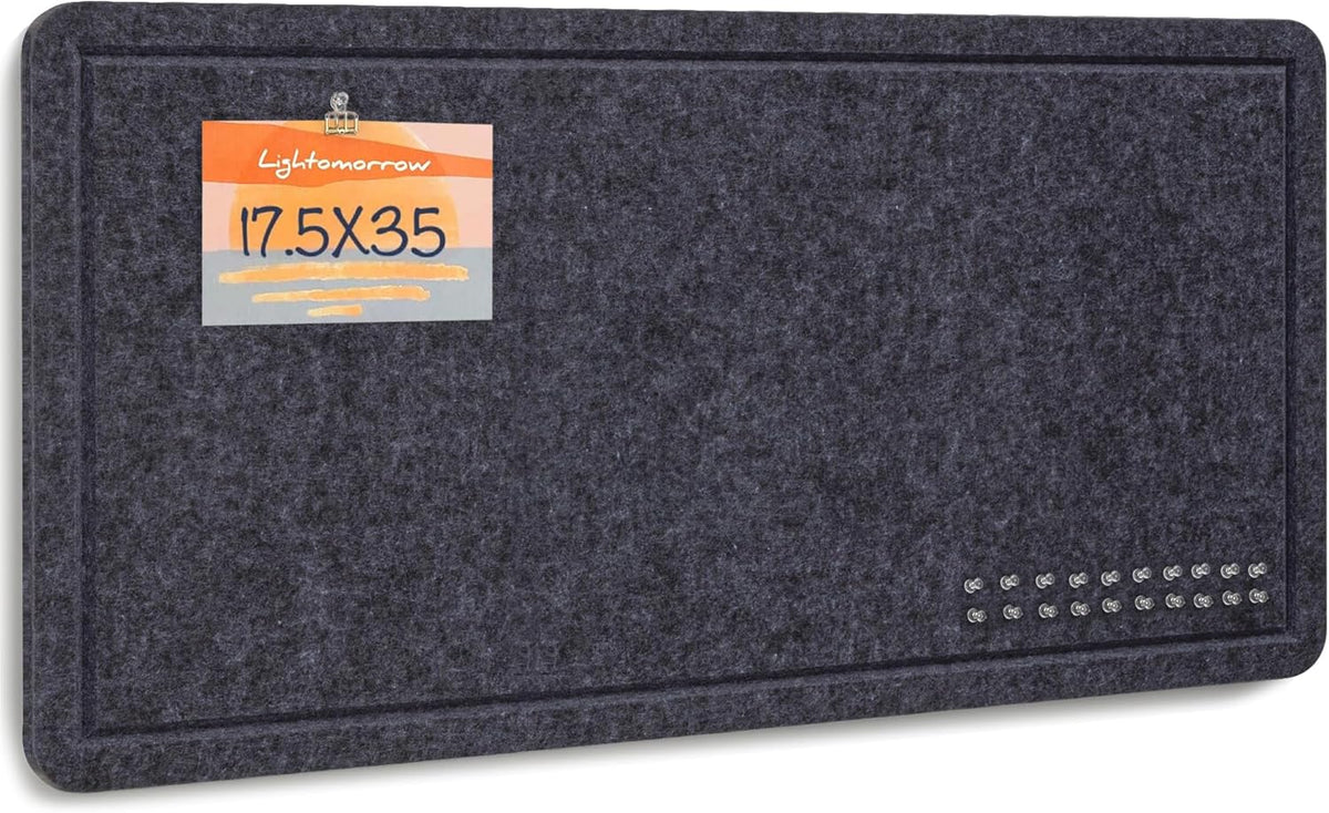 Bulletin Board, 35 x 17 1/2 inches Felt Board - Decorative Pin Board, Cork Board Alternative for