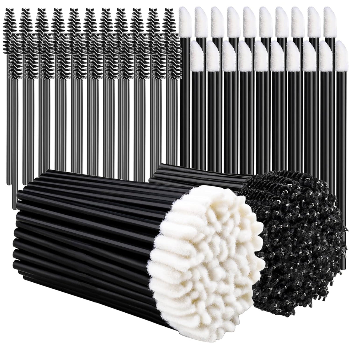 Teenitor Mascara Wands, Disposable Mascara Wand 200pcs, Lip Applicators Disposable Mascara Makeup