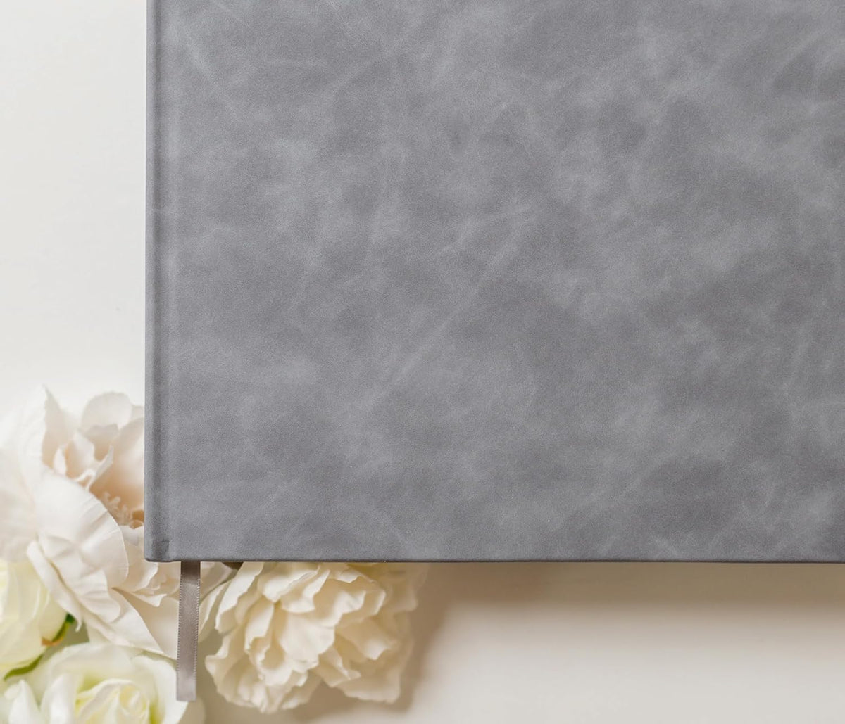 MUUJEE Personalized Guestbook in Slate Gray - Premium Custom Modern Guest Book for Wedding