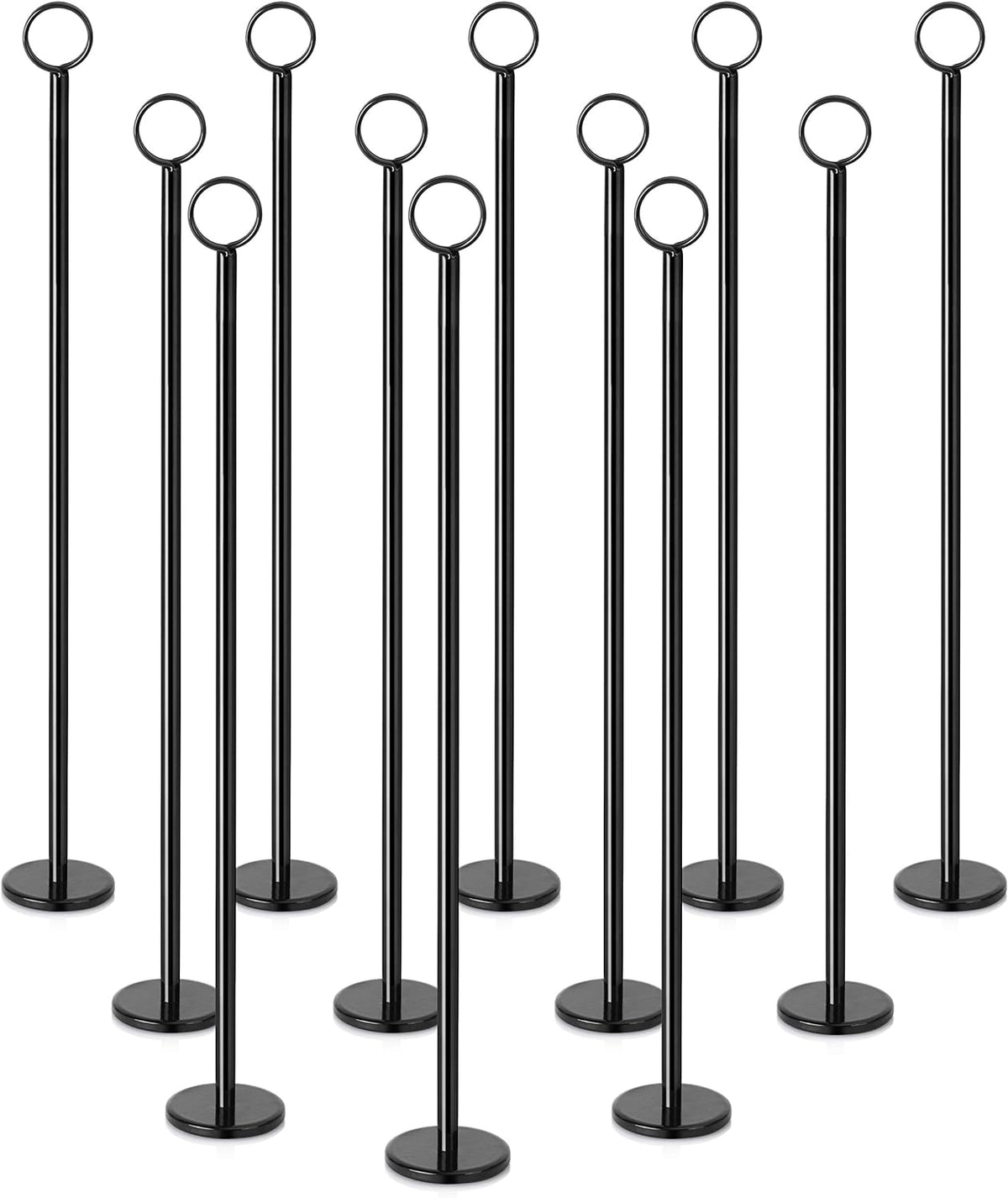 New Star Foodservice 27730 Ring-Clip Table Number Holder/Number Stand/Place Card Holder, 18-Inch