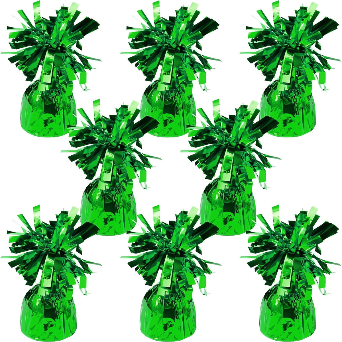 8 Pcs Green Metallic Balloon Weights Holder Anchors Balloon Holder Weights for Helium Balloons