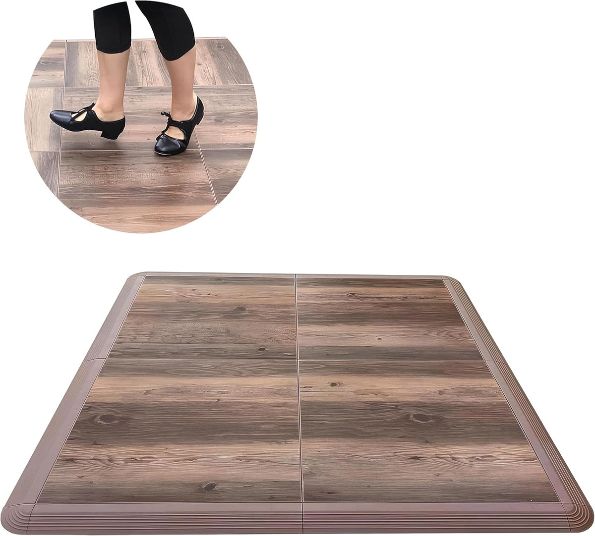 Dance Floor Tiles, Interlocking Dance Floor Tiles for Ballet, Tap, Jazz, and Irish Dance | Portable