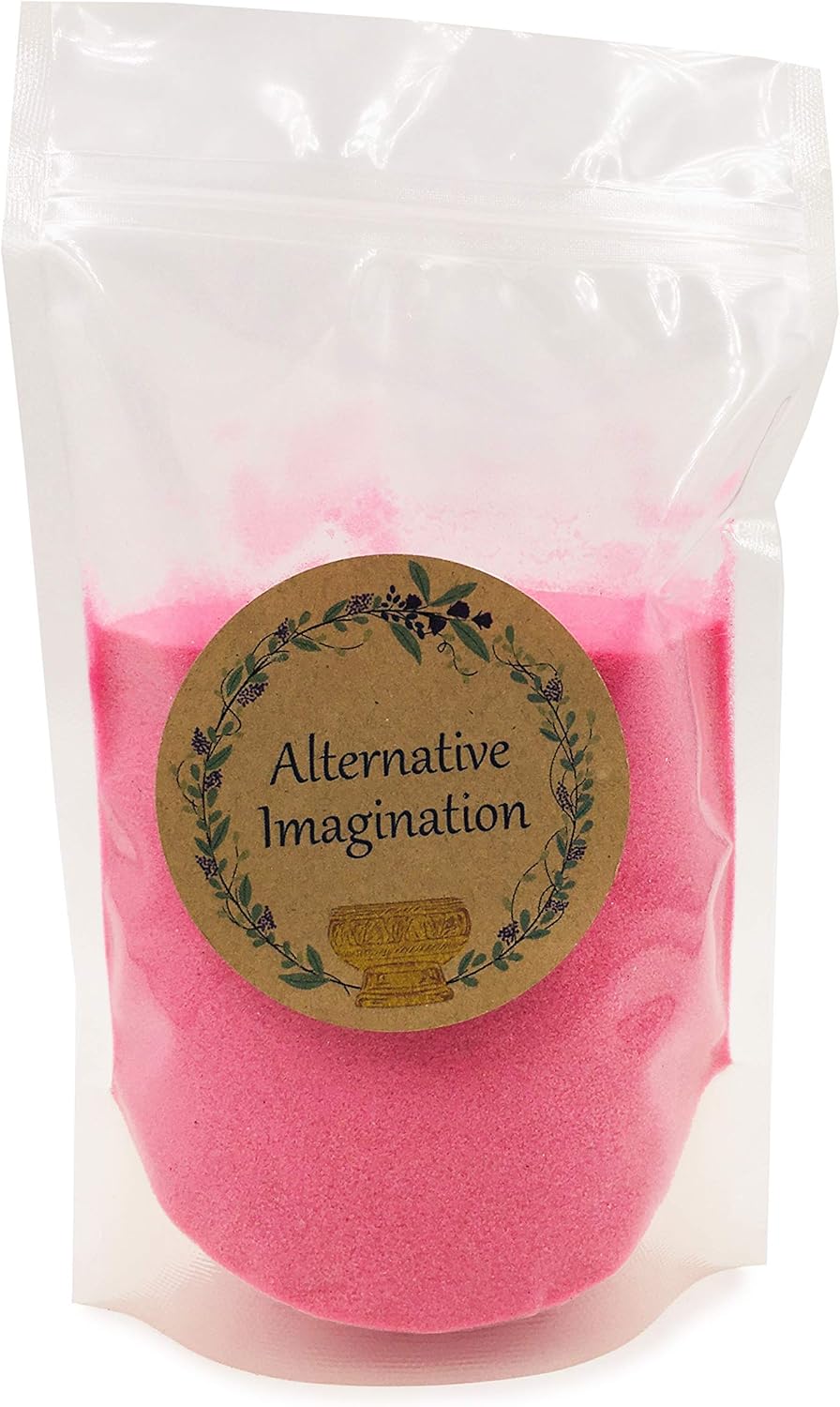 Pink Sand - Fine Colored Sand for Ritual Use, Zen Gardens, Incense Burners, Smudging Bowls, Unity