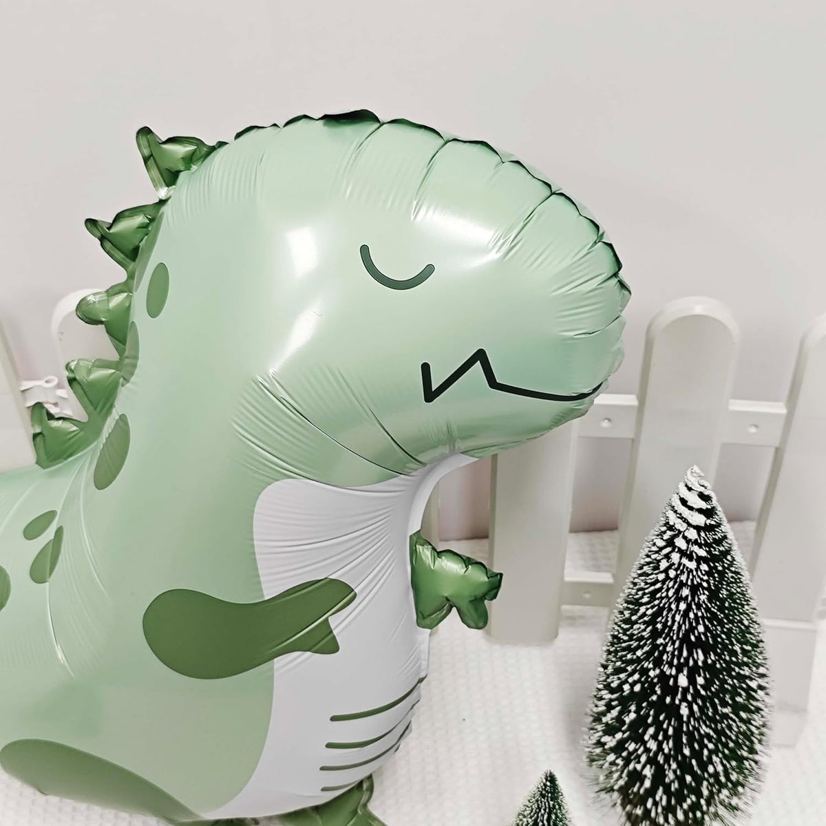 2PCS Matte Dinosaur Animal Balloons Cute inflatable dinosaur Foil Balloons for Dinosaur themed