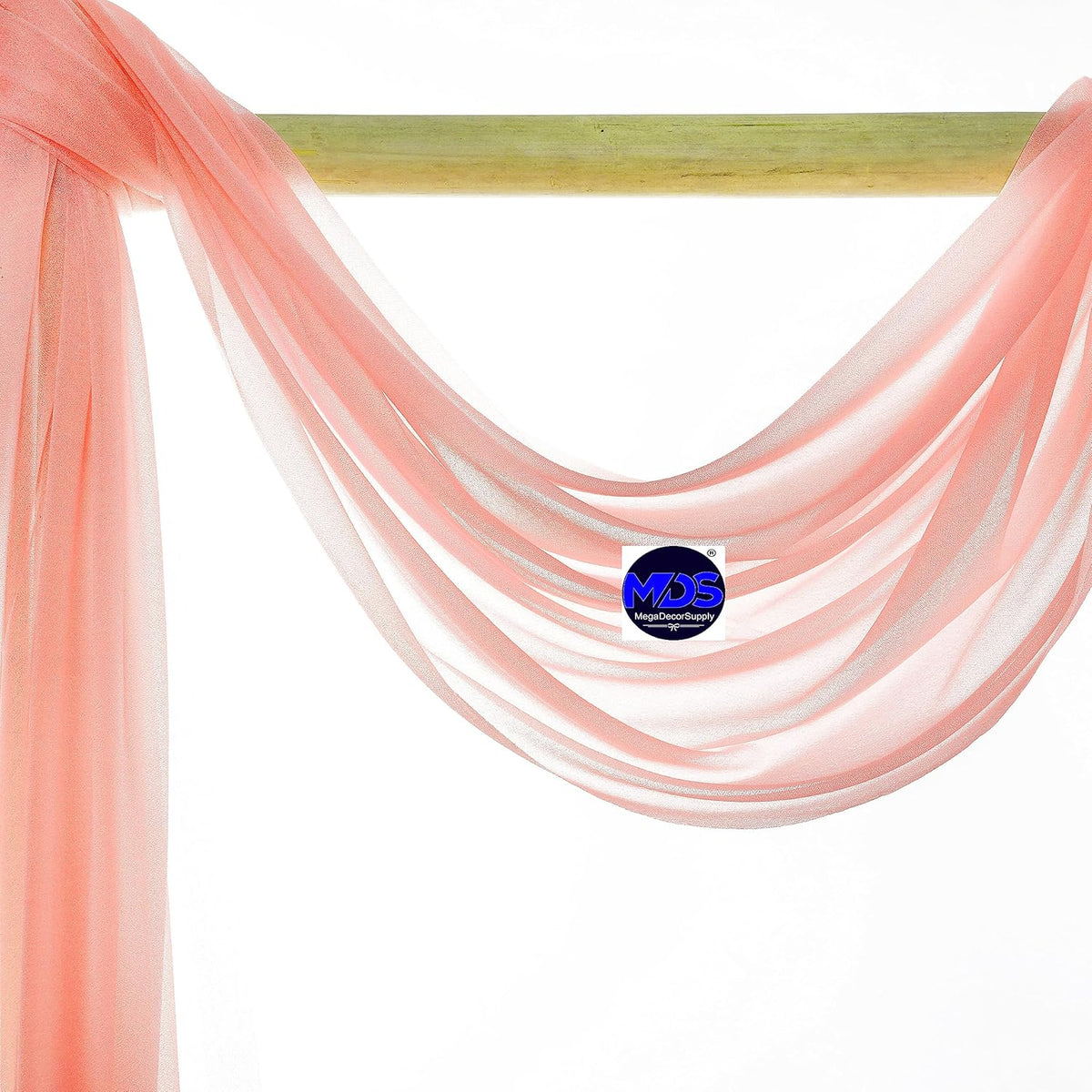 MDS Halloween Chiffon Draping Fabric - 2 Panel, 30" Wide x 100ft Long - Sheer Spooky Arbor & Canopy
