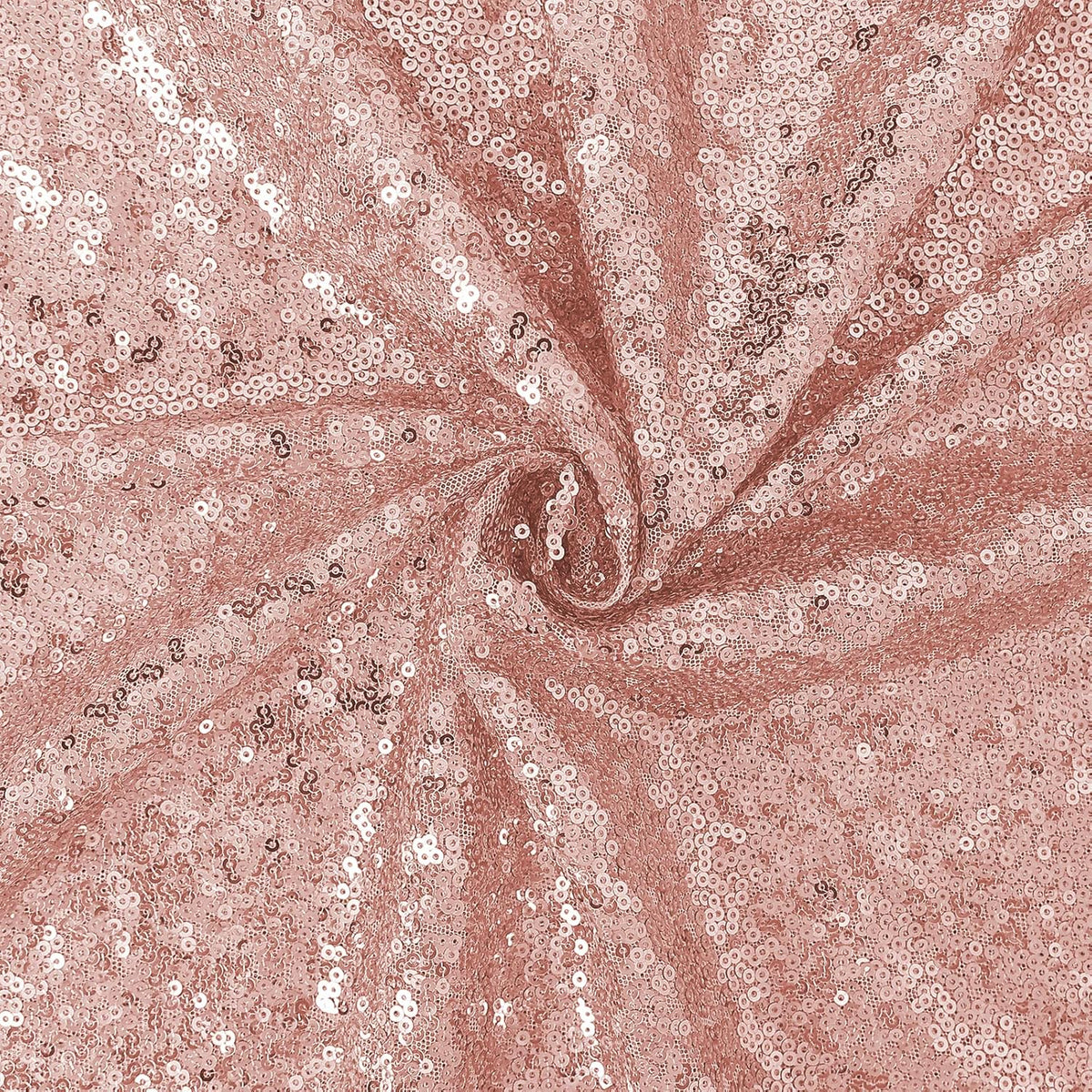 OQSQ Rosegold Sequin Tablecloth 50x80 inch, Glitter Drape Table Cloth, Sparkle Sequence Table