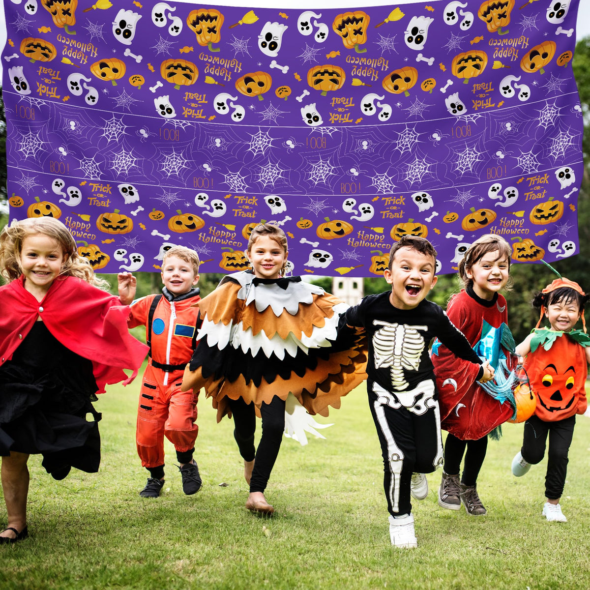 OHOME Halloween Decorations - Disposable Plastic Halloween Tablecloth | Halloween Party Decorations