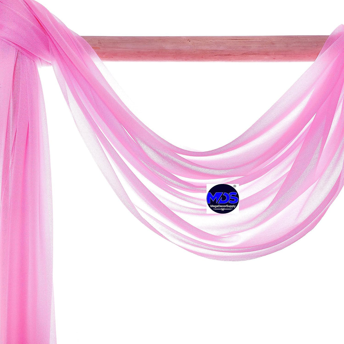 MDS Halloween Chiffon Draping Fabric - 1 Panel, 30" Wide x 100ft Long - Sheer Spooky Arbor & Canopy
