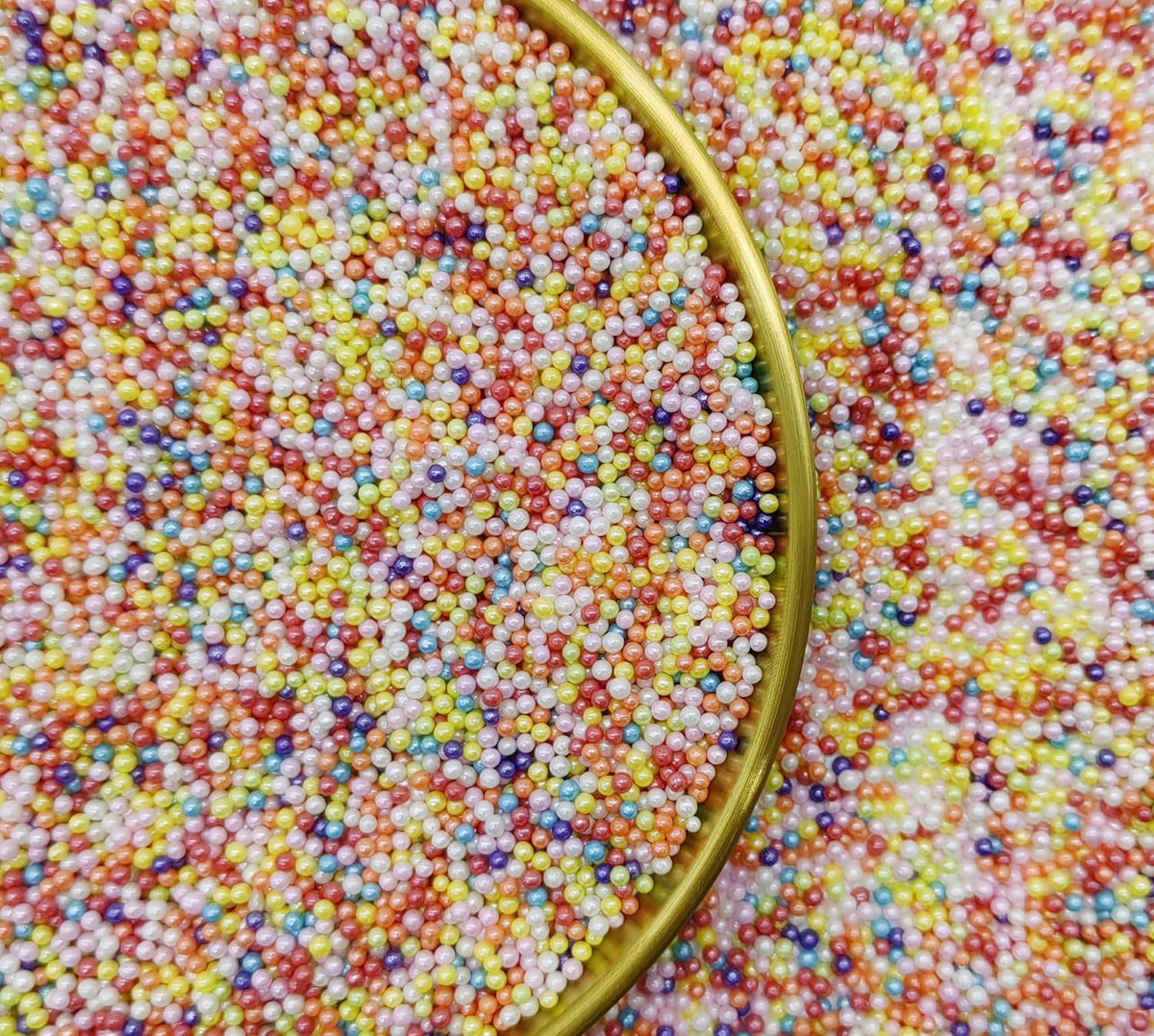 Edible Mixed Color Pearl Sugar Sprinkles Candy 2mm Mini Pearls Cake Decorations Cupcake Toppers