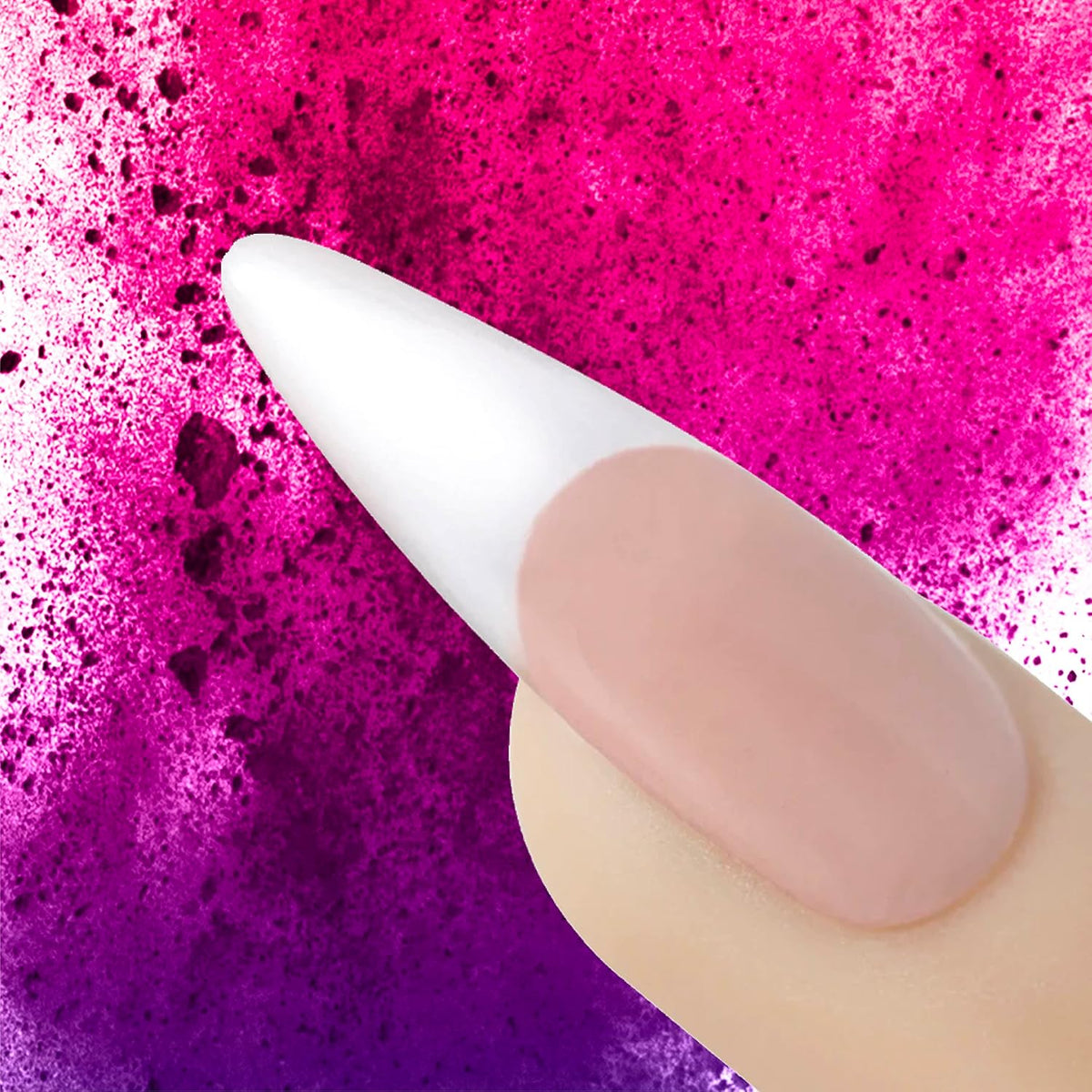 Young Nails Acrylic Cover Powder - Self-Leveling Acrylic Nail Powder, Clear Nude Pink White Acrylic